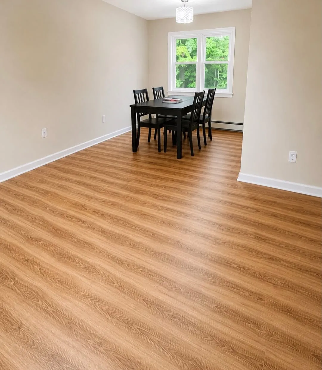 New flooring in dining room